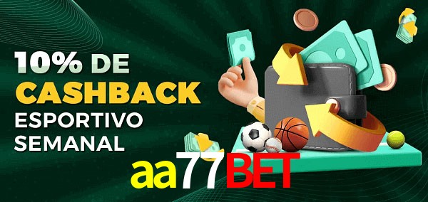 10% de bônus de cashback na aa77bet
